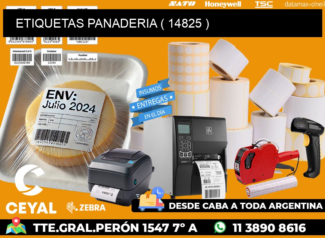 ETIQUETAS PANADERIA ( 14825 )