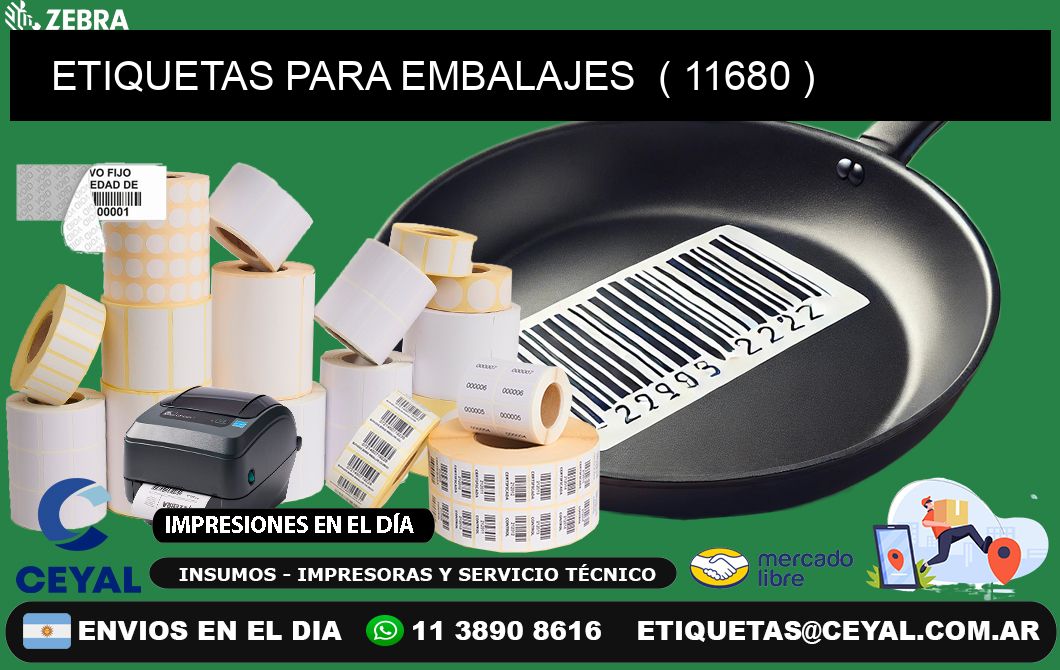 ETIQUETAS PARA EMBALAJES ( 11680 )