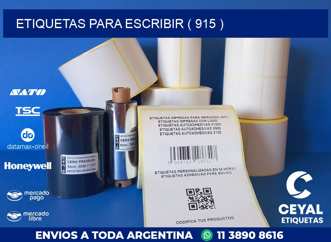 ETIQUETAS PARA ESCRIBIR ( 915 )