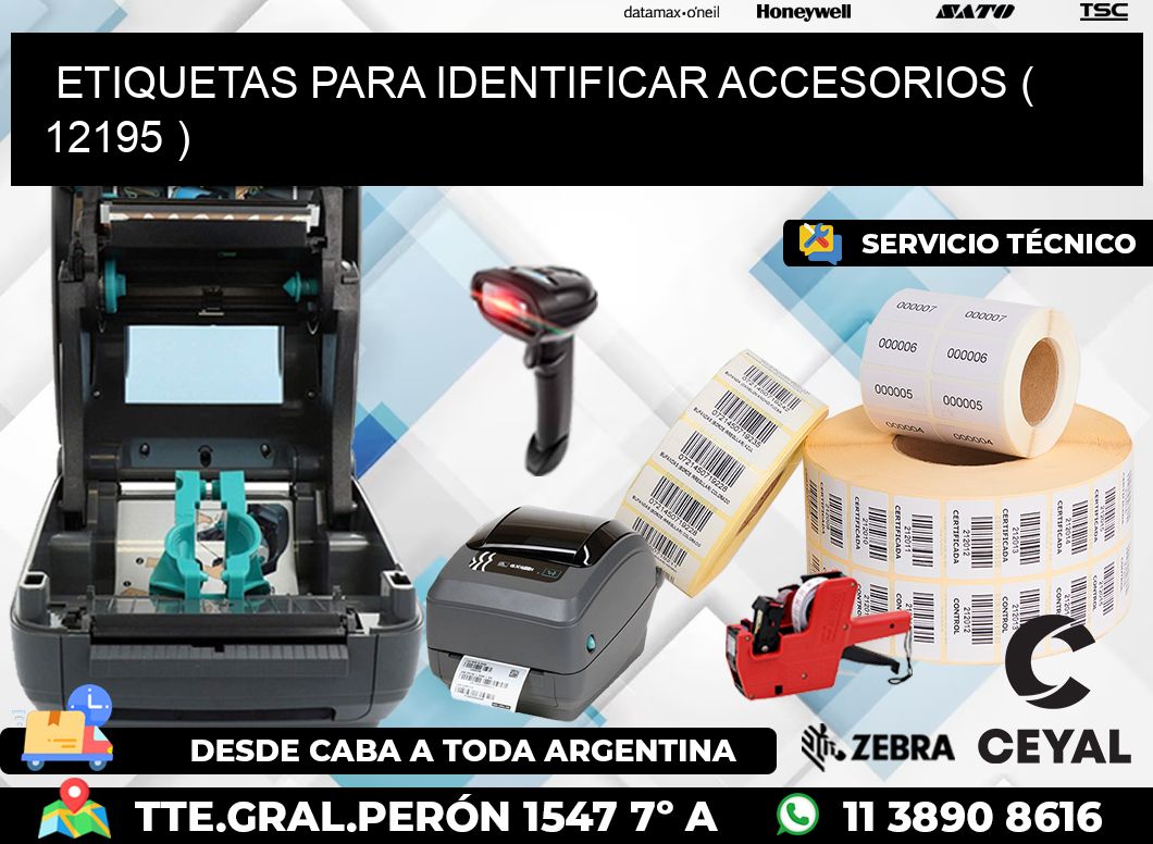 ETIQUETAS PARA IDENTIFICAR ACCESORIOS ( 12195 )