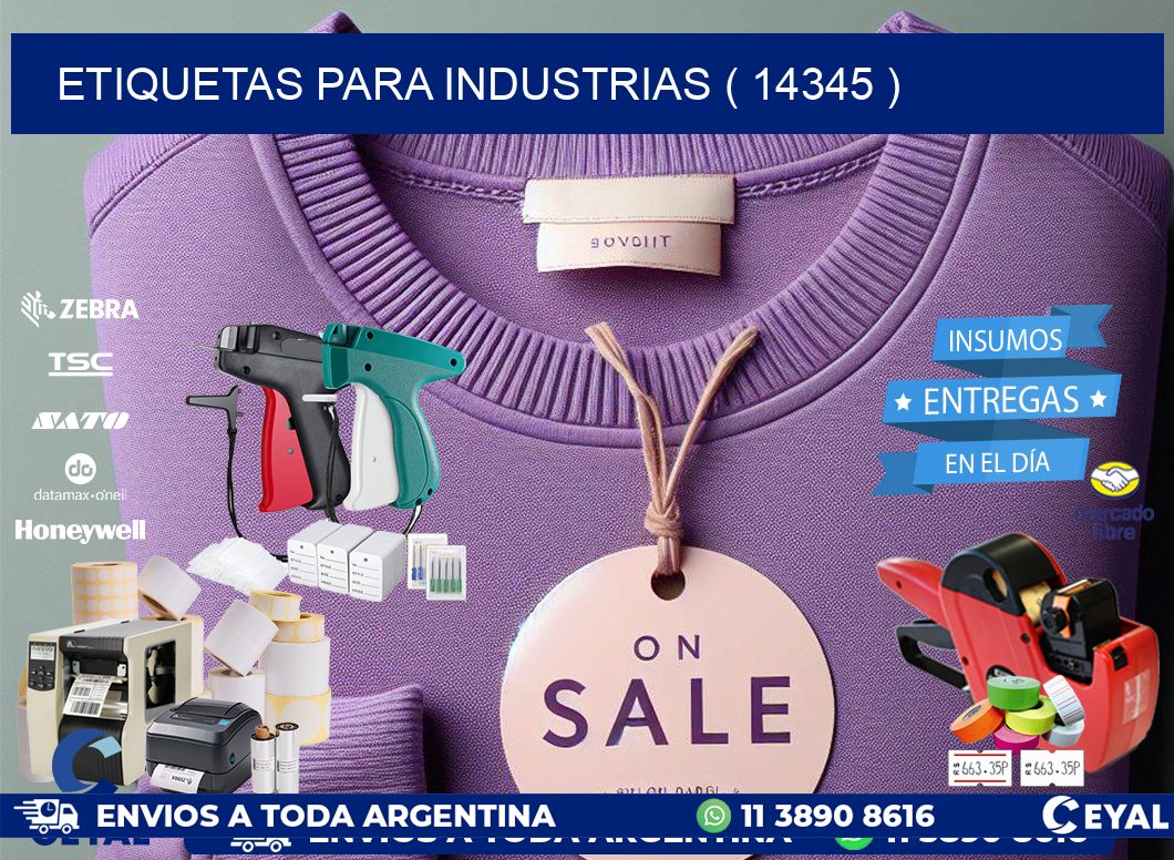 ETIQUETAS PARA INDUSTRIAS ( 14345 )