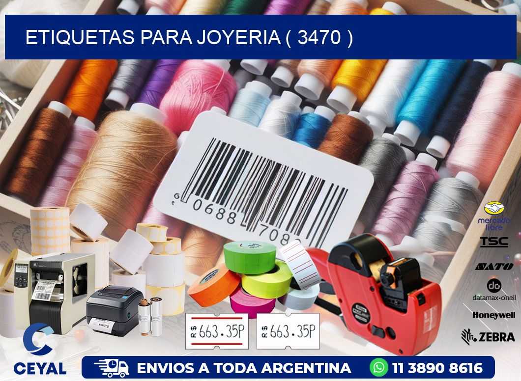 ETIQUETAS PARA JOYERIA ( 3470 )