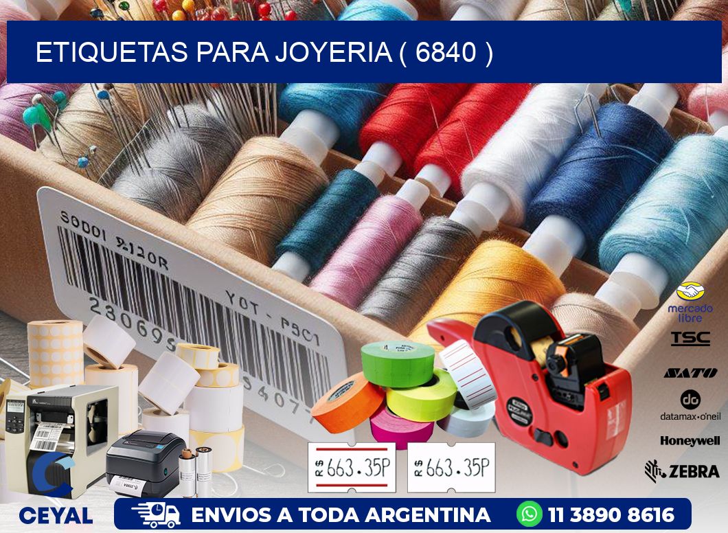 ETIQUETAS PARA JOYERIA ( 6840 )