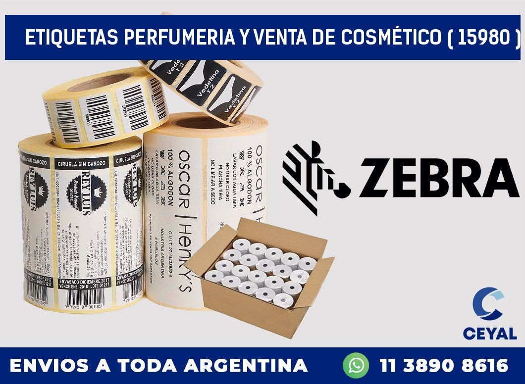 ETIQUETAS PERFUMERIA Y VENTA DE COSMÉTICO ( 15980 )