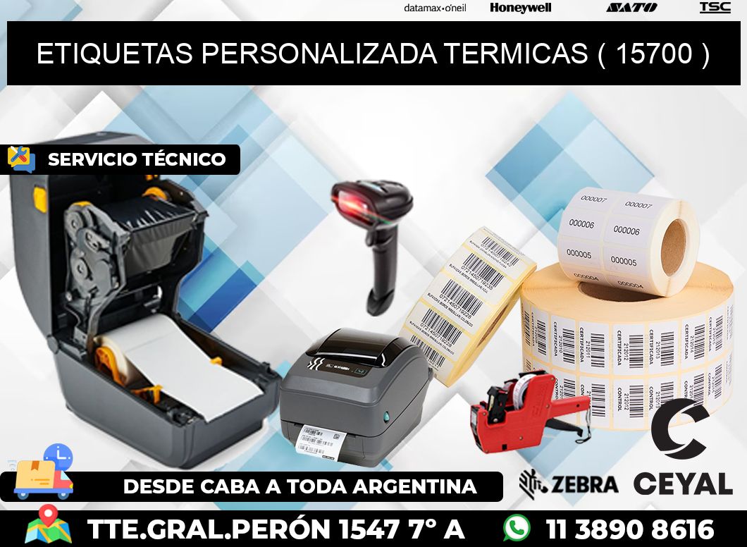 ETIQUETAS PERSONALIZADA TERMICAS ( 15700 )