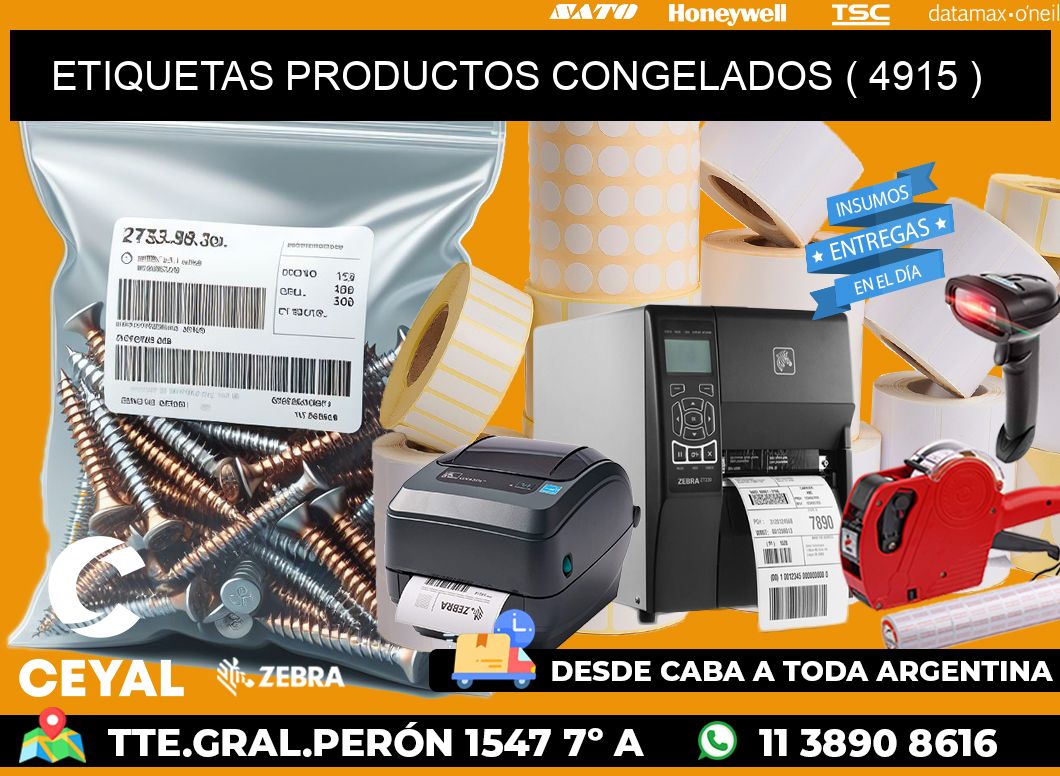 ETIQUETAS PRODUCTOS CONGELADOS ( 4915 )