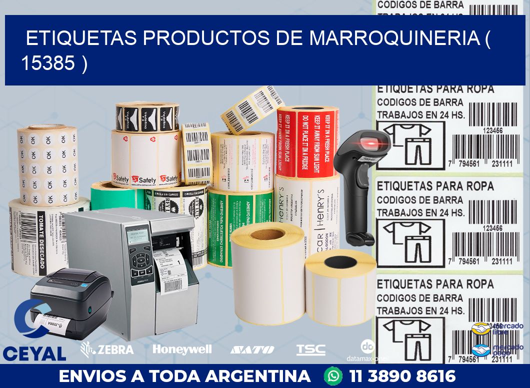 ETIQUETAS PRODUCTOS DE MARROQUINERIA ( 15385 )