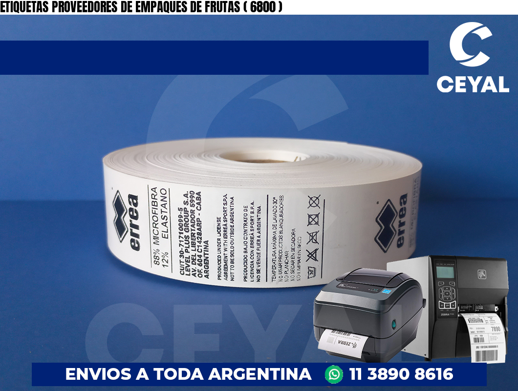 ETIQUETAS PROVEEDORES DE EMPAQUES DE FRUTAS ( 6800 )