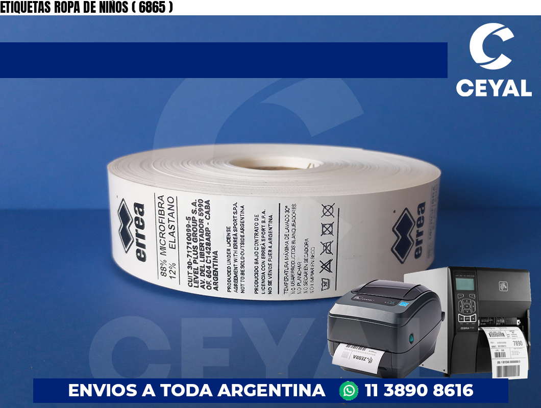 ETIQUETAS ROPA DE NIÑOS ( 6865 )