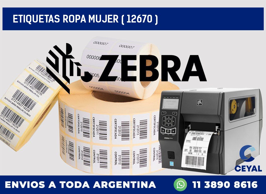 ETIQUETAS ROPA MUJER ( 12670 )