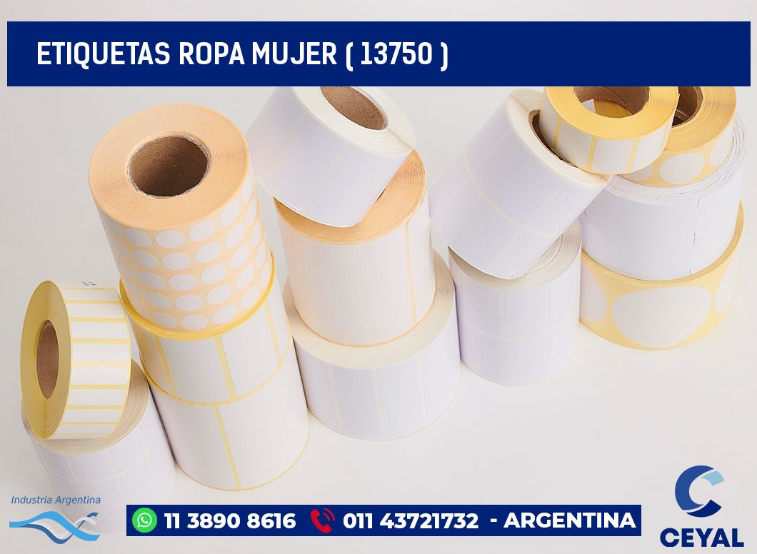 ETIQUETAS ROPA MUJER ( 13750 )