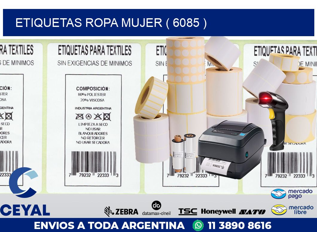 ETIQUETAS ROPA MUJER ( 6085 )
