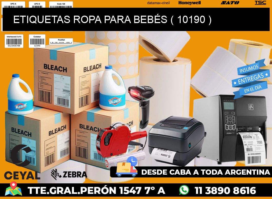 ETIQUETAS ROPA PARA BEBÉS ( 10190 )