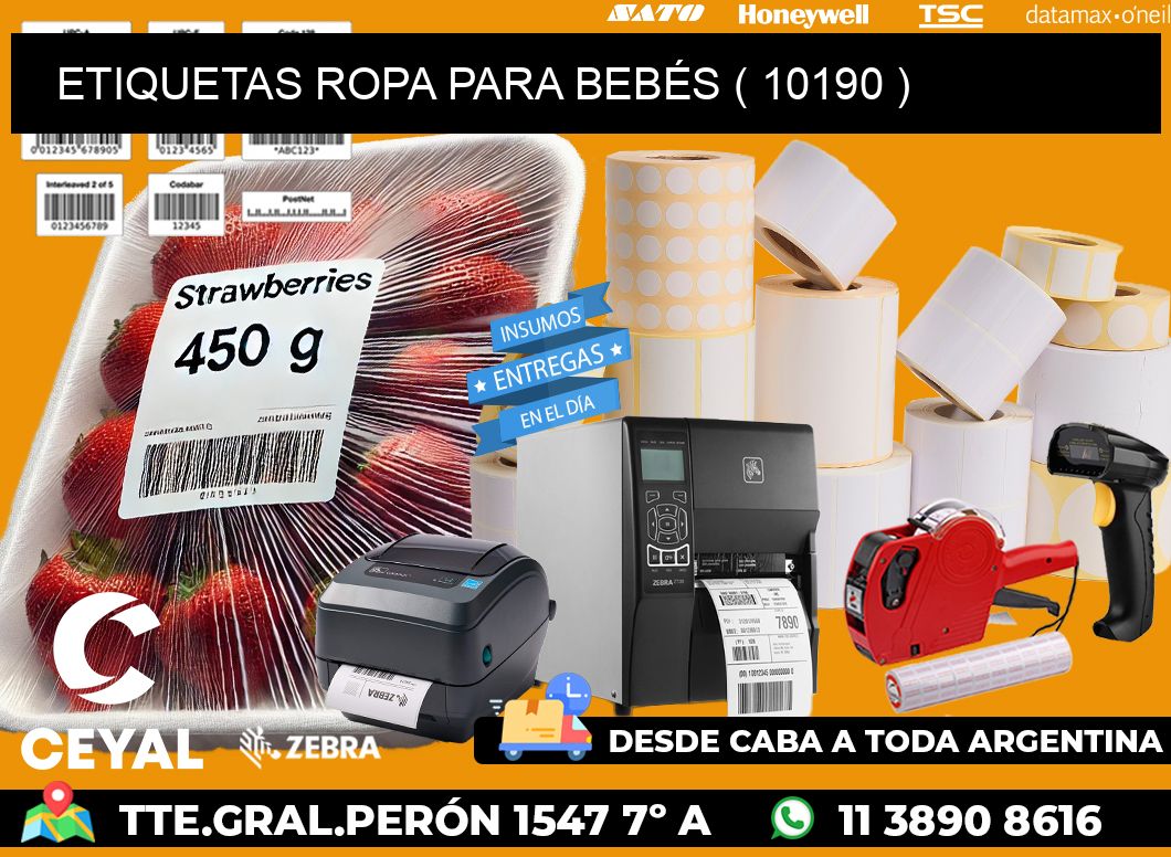 ETIQUETAS ROPA PARA BEBÉS ( 10190 )