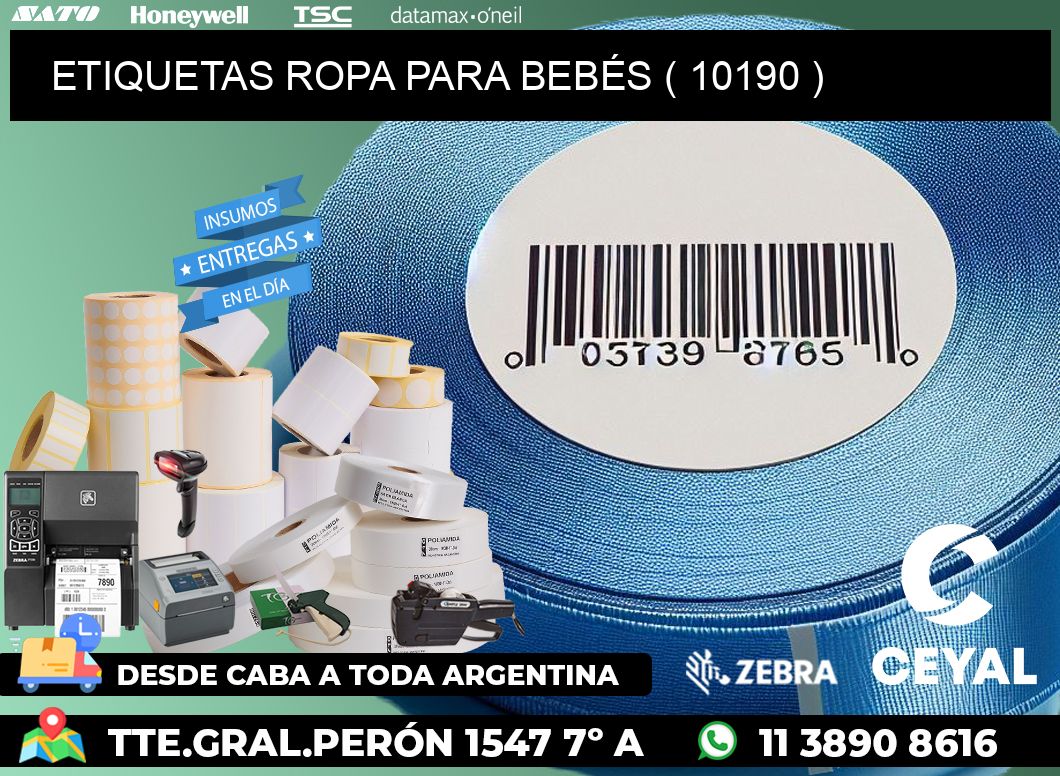ETIQUETAS ROPA PARA BEBÉS ( 10190 )