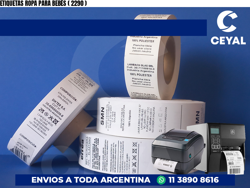 ETIQUETAS ROPA PARA BEBÉS ( 2290 )