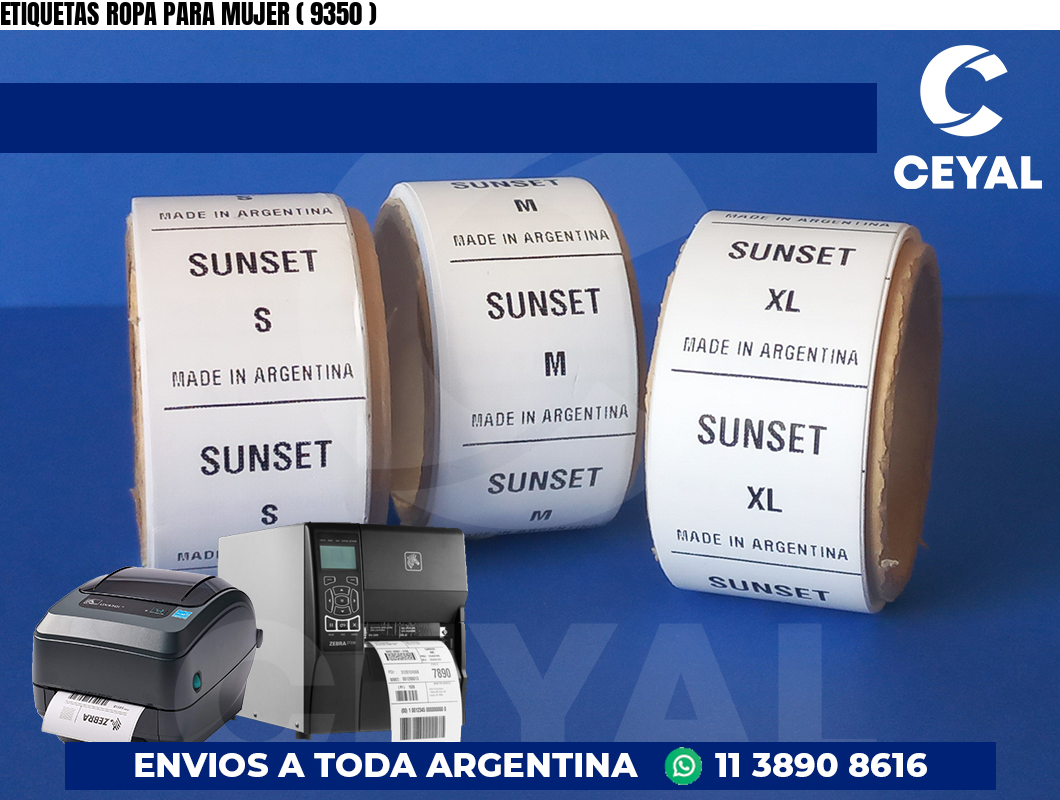ETIQUETAS ROPA PARA MUJER ( 9350 )