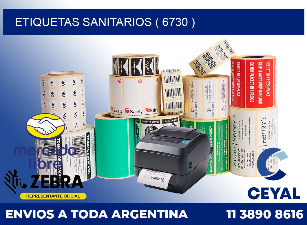 ETIQUETAS SANITARIOS ( 6730 )