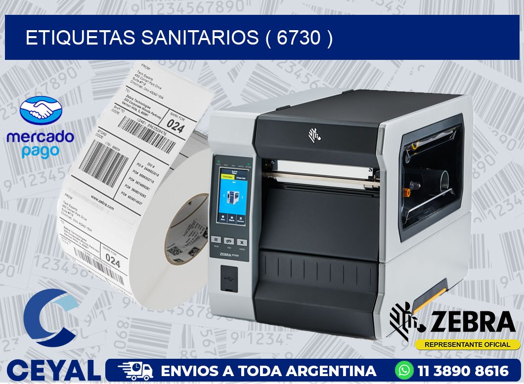 ETIQUETAS SANITARIOS ( 6730 )