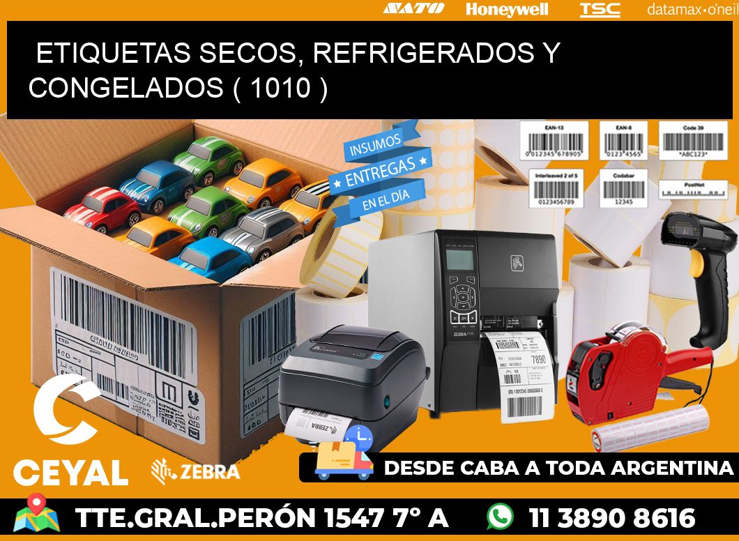 ETIQUETAS SECOS, REFRIGERADOS Y CONGELADOS ( 1010 )
