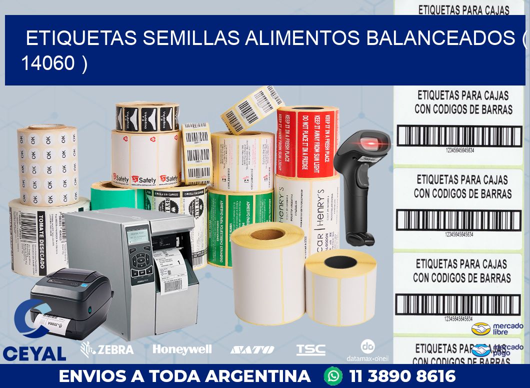 ETIQUETAS SEMILLAS ALIMENTOS BALANCEADOS ( 14060 )
