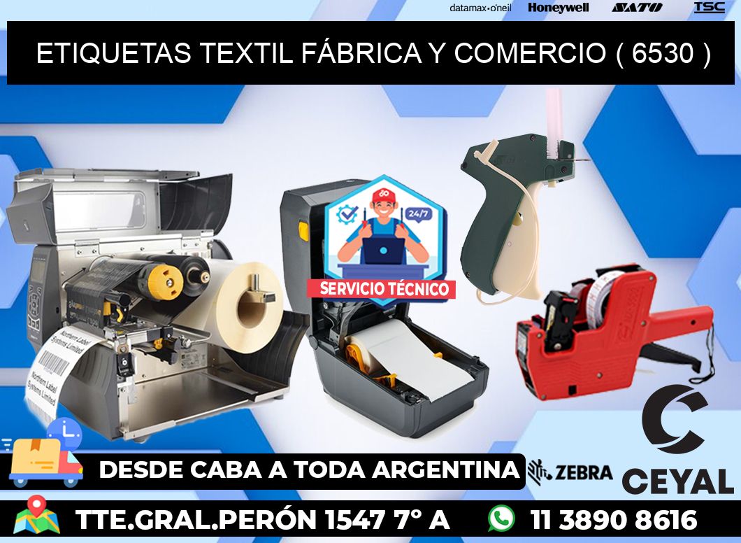 ETIQUETAS TEXTIL FÁBRICA Y COMERCIO ( 6530 )