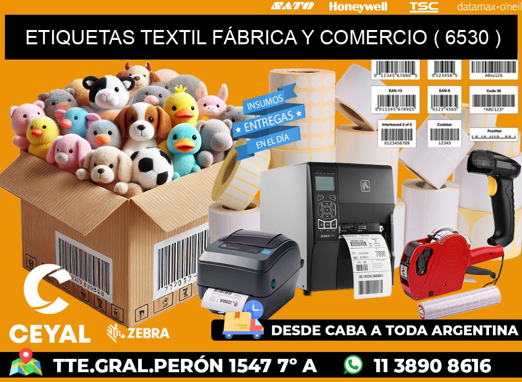 ETIQUETAS TEXTIL FÁBRICA Y COMERCIO ( 6530 )