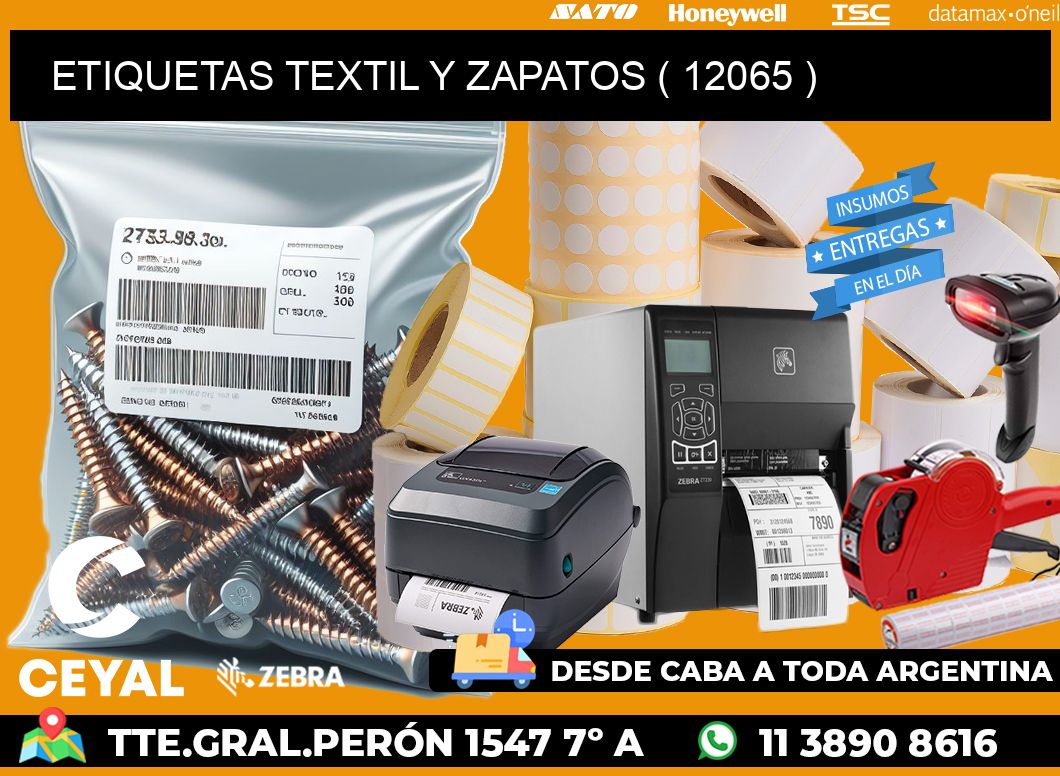 ETIQUETAS TEXTIL Y ZAPATOS ( 12065 )