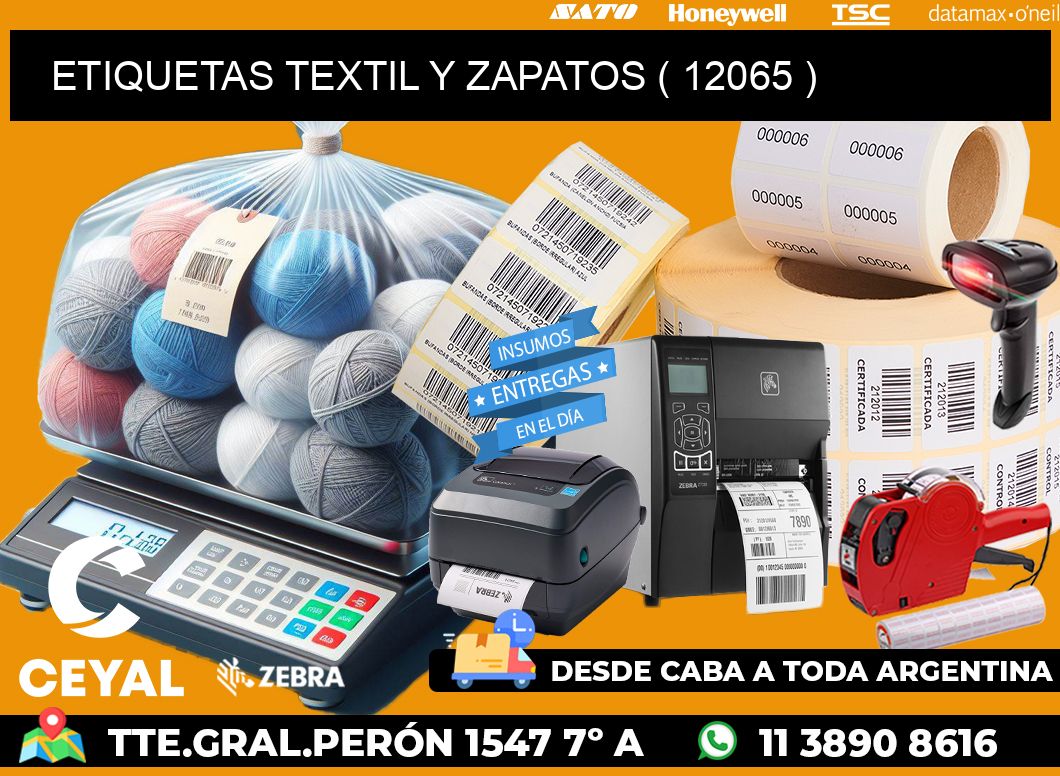 ETIQUETAS TEXTIL Y ZAPATOS ( 12065 )