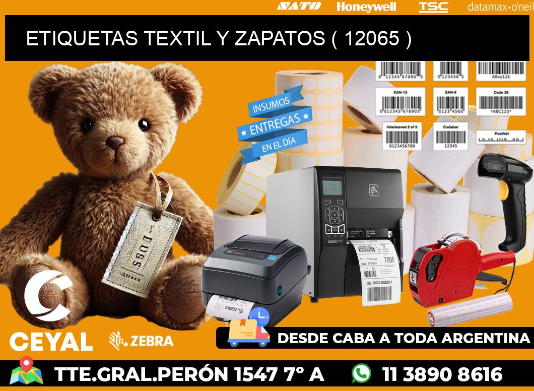 ETIQUETAS TEXTIL Y ZAPATOS ( 12065 )