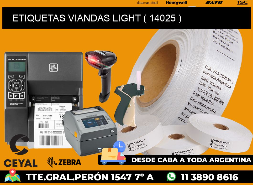 ETIQUETAS VIANDAS LIGHT ( 14025 )