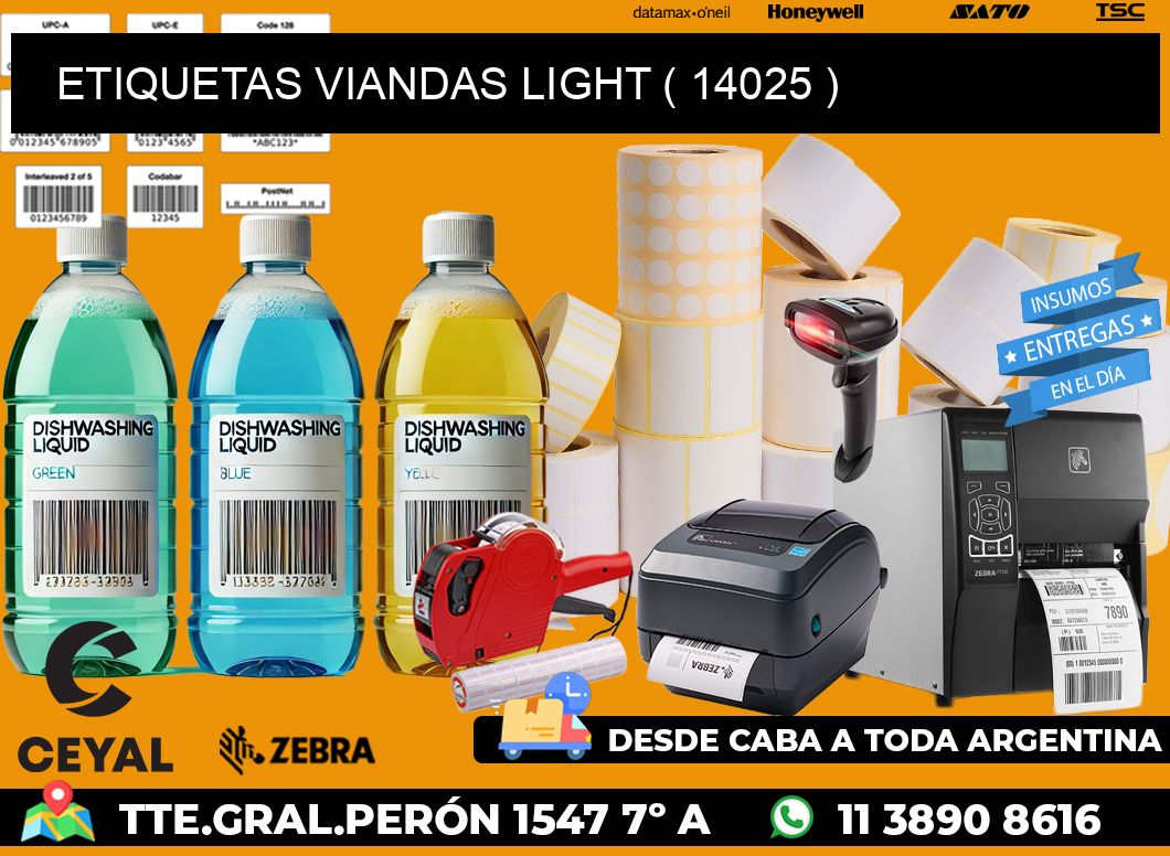 ETIQUETAS VIANDAS LIGHT ( 14025 )