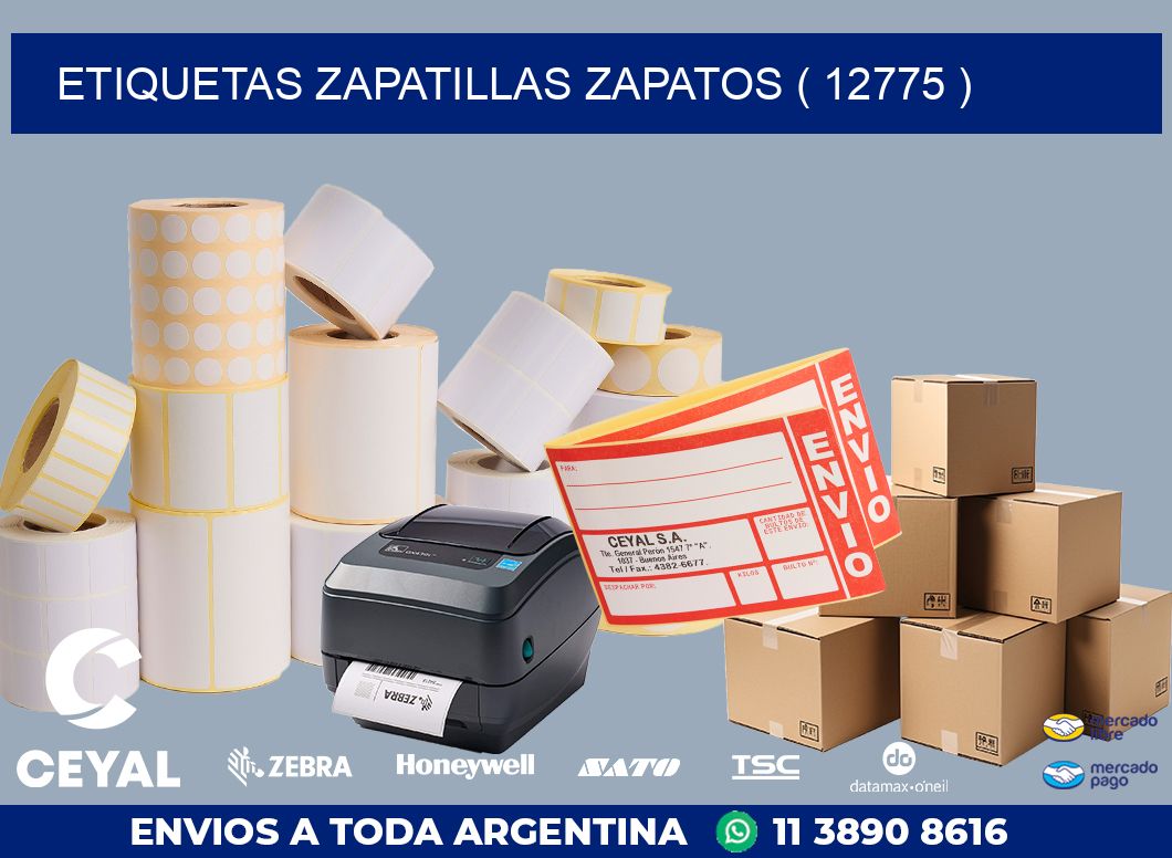 ETIQUETAS ZAPATILLAS ZAPATOS ( 12775 )