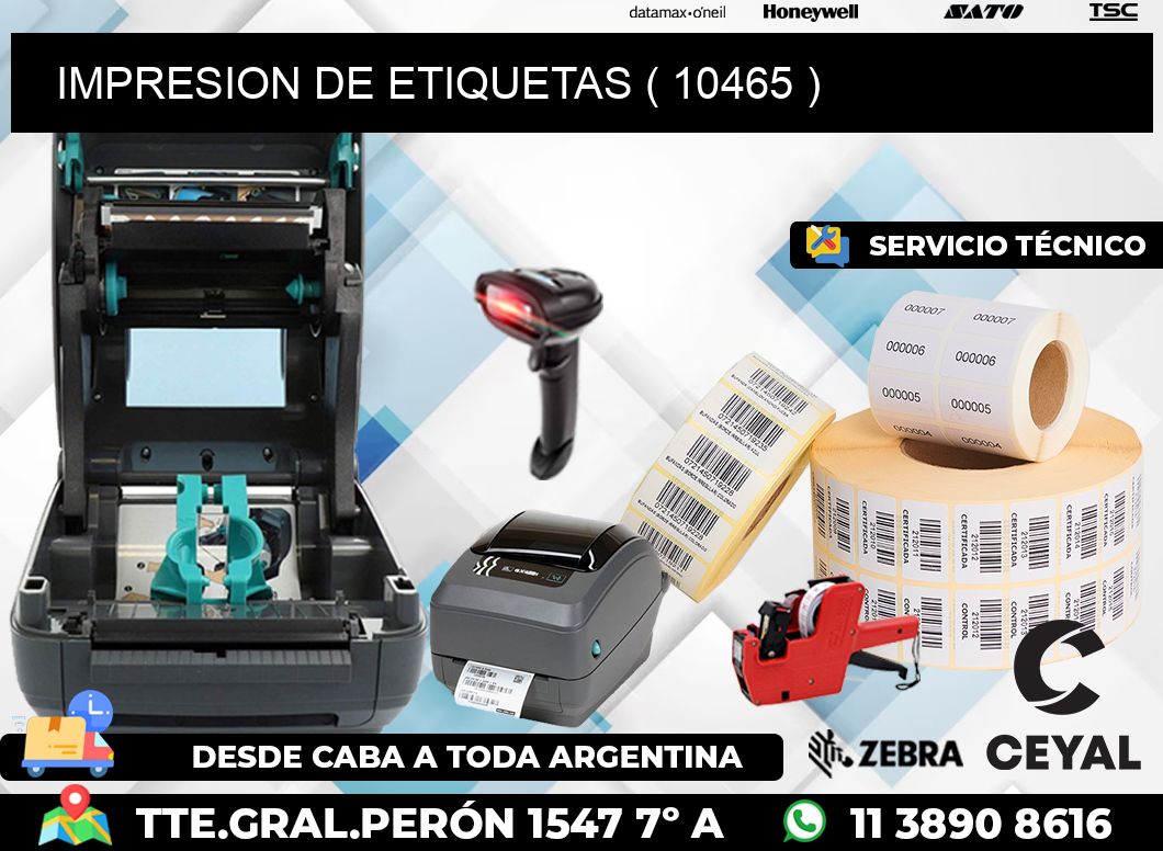 IMPRESION DE ETIQUETAS ( 10465 )