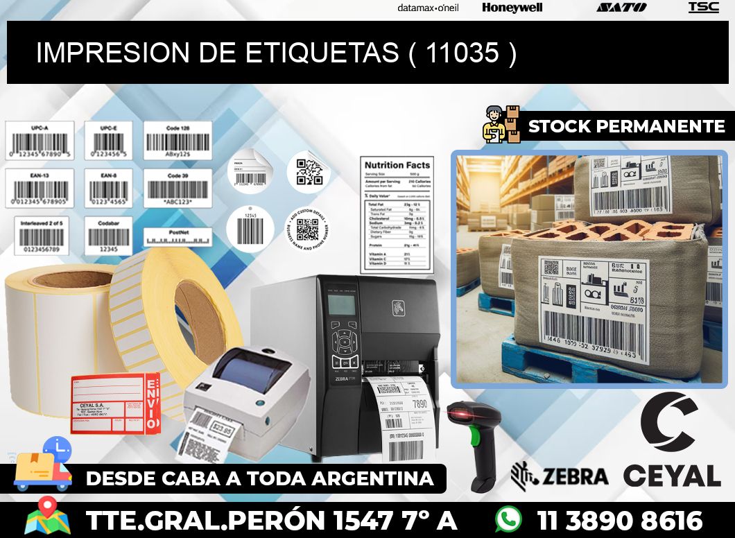 IMPRESION DE ETIQUETAS ( 11035 )