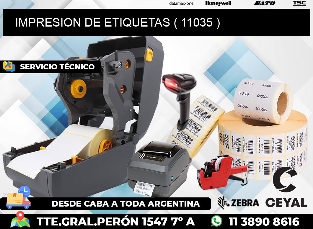 IMPRESION DE ETIQUETAS ( 11035 )