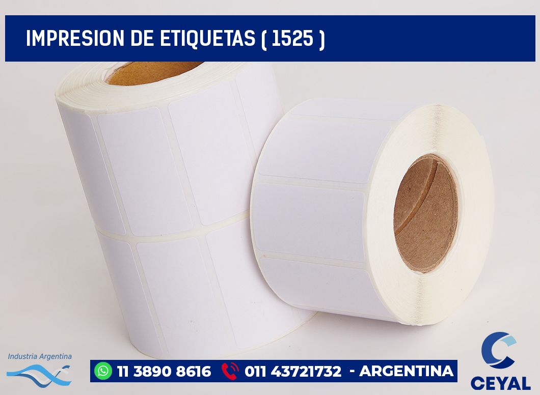 IMPRESION DE ETIQUETAS ( 1525 )
