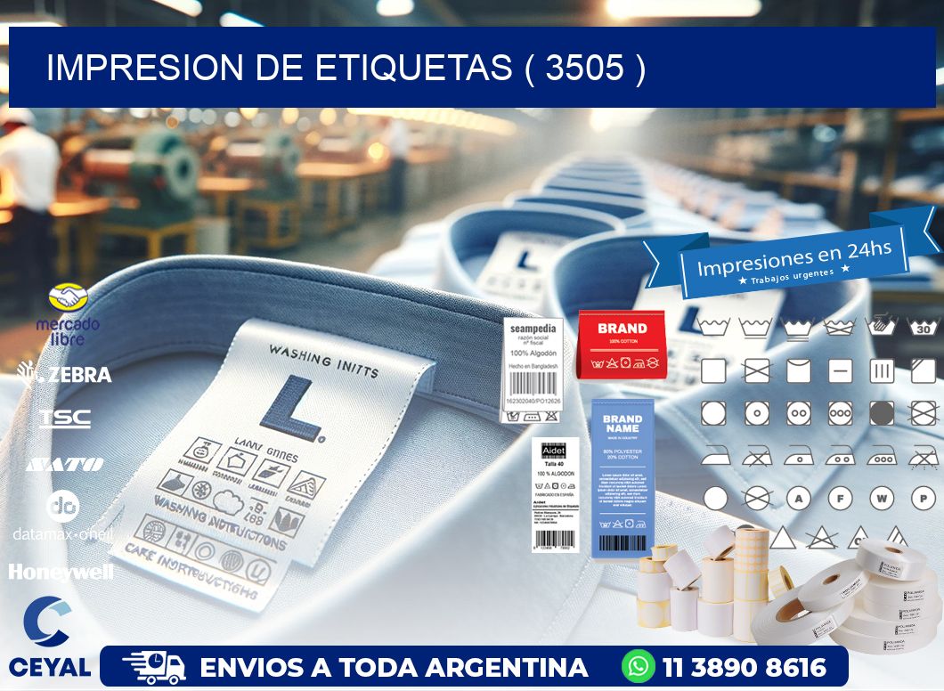 IMPRESION DE ETIQUETAS ( 3505 )