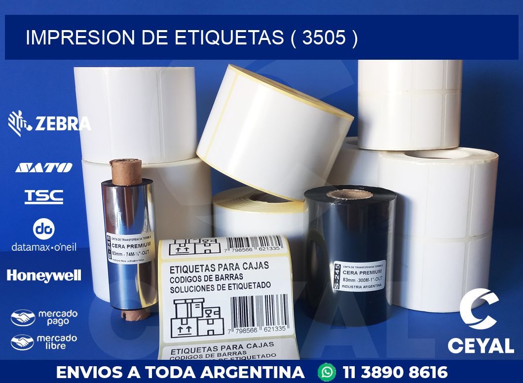 IMPRESION DE ETIQUETAS ( 3505 )