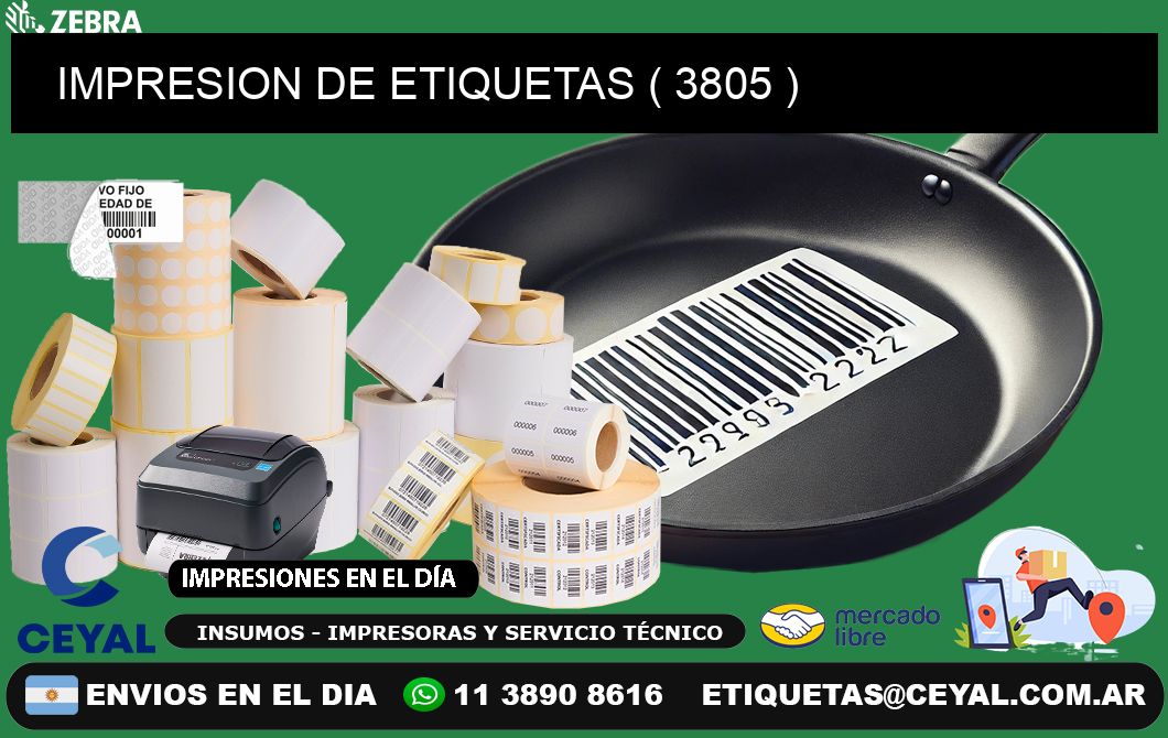 IMPRESION DE ETIQUETAS ( 3805 )