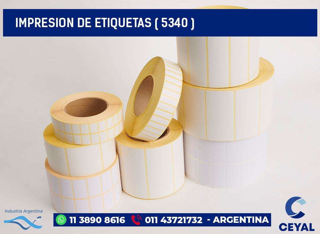 IMPRESION DE ETIQUETAS ( 5340 )