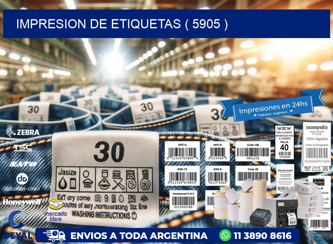 IMPRESION DE ETIQUETAS ( 5905 )