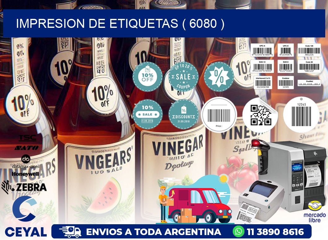 IMPRESION DE ETIQUETAS ( 6080 )