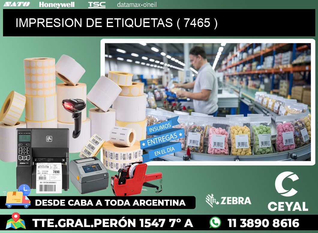 IMPRESION DE ETIQUETAS ( 7465 )
