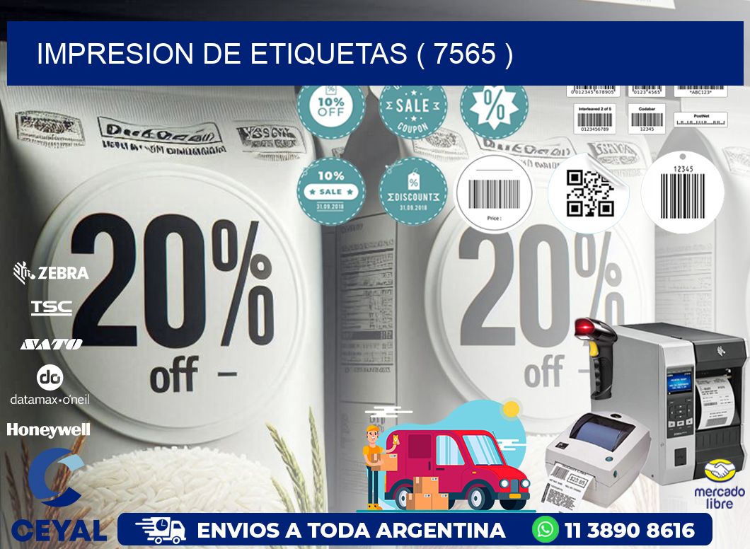 IMPRESION DE ETIQUETAS ( 7565 )