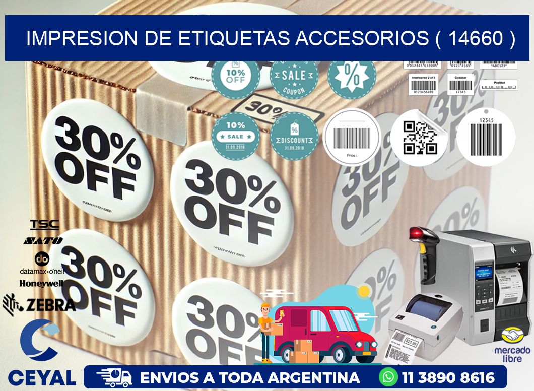 IMPRESION DE ETIQUETAS ACCESORIOS ( 14660 )