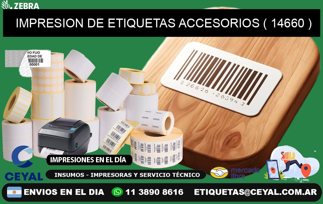 IMPRESION DE ETIQUETAS ACCESORIOS ( 14660 )