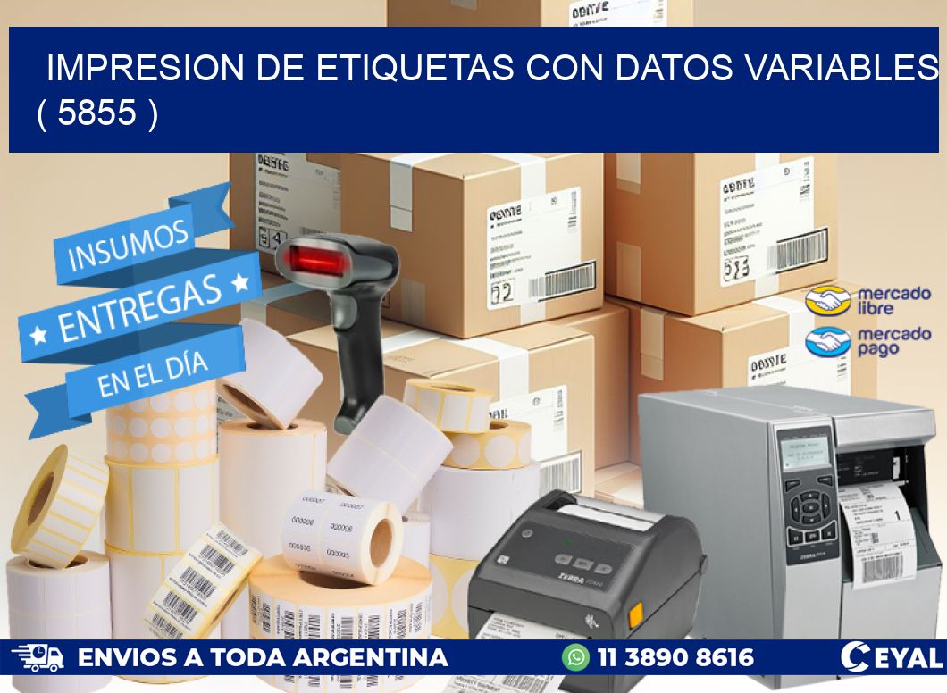 IMPRESION DE ETIQUETAS CON DATOS VARIABLES ( 5855 )