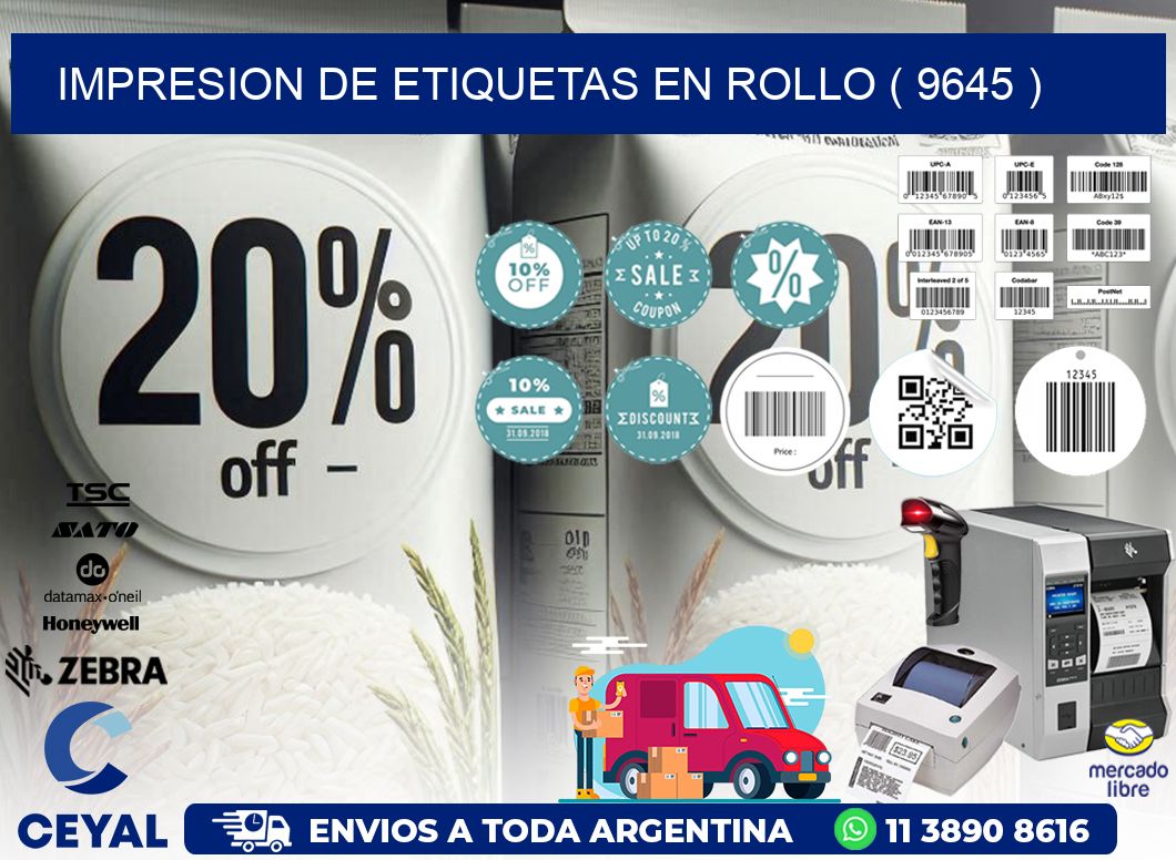 IMPRESION DE ETIQUETAS EN ROLLO ( 9645 )