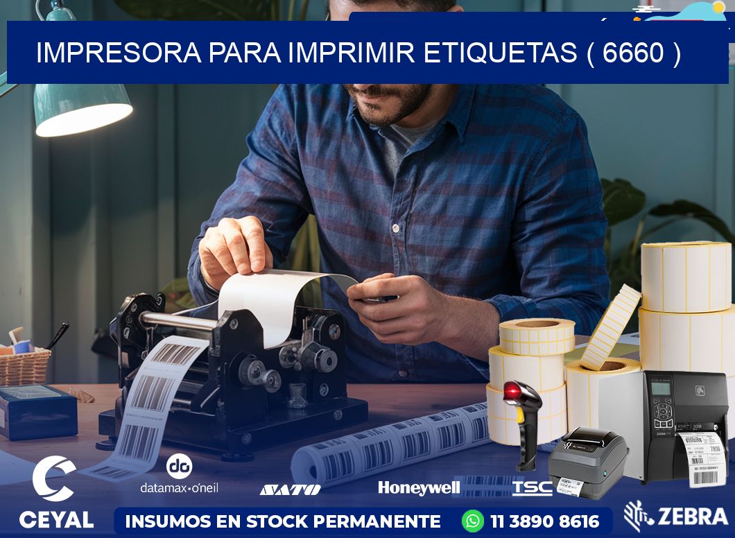 IMPRESORA PARA IMPRIMIR ETIQUETAS ( 6660 )